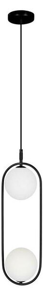 Luster na lanku CORDEL 2xG9/28W/230V čierna