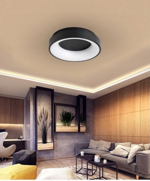 LED Stmievateľné stropné svietidlo NOVA LED/54W/230V 3000-6500K čierna + DO