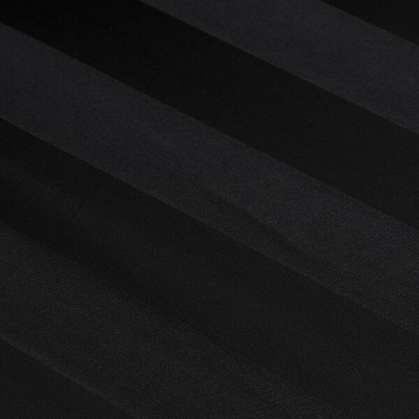 Čierna napínacia saténová plachta 150x200 cm So Soft Satin Stripe – Catherine Lansfield