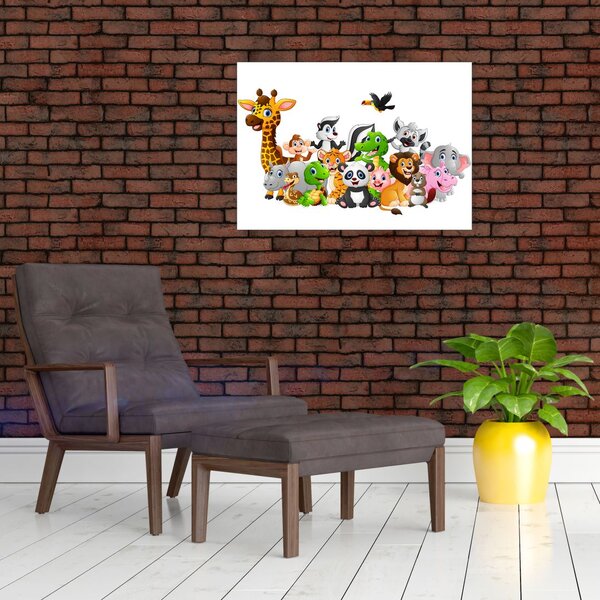 Obraz zvieratiek (70x50 cm)
