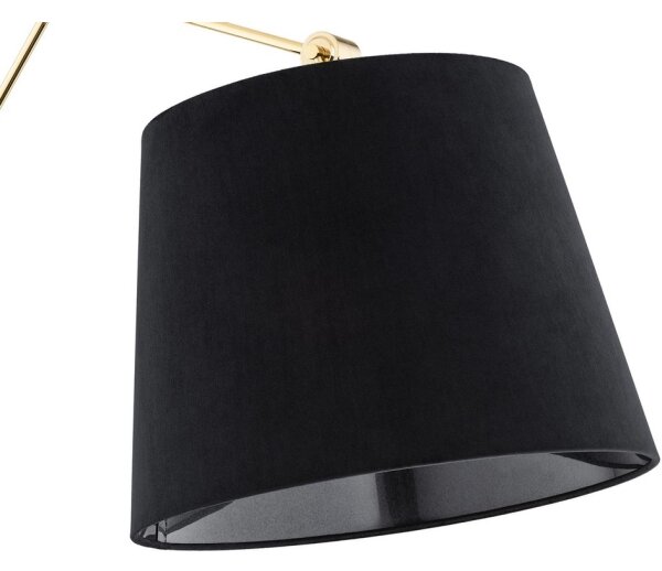 Argon 4898 - Nástenná lampa ZAKYNTOS PLUS 1xE27/15W/230V čierna/zlatá