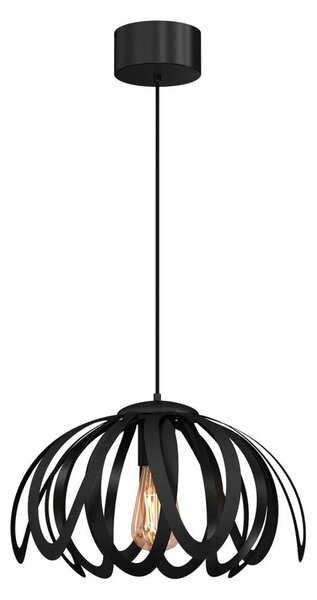 Luster na lanku ORCHID 1xE27/60W/230V čierna