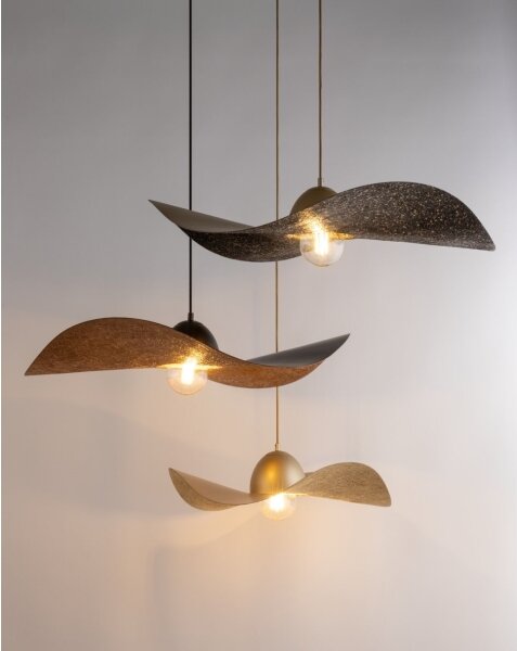 Luster na lanku KAPELLO 1xE27/60W/230V pr. 76 cm zlatá