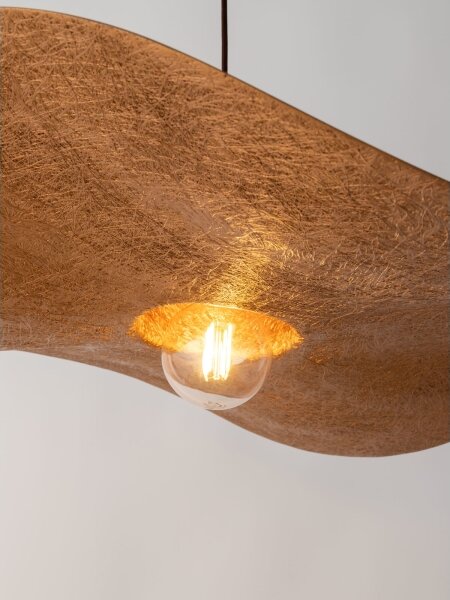 Luster na lanku KAPELLO 1xE27/60W/230V pr. 55 cm čierna/medená