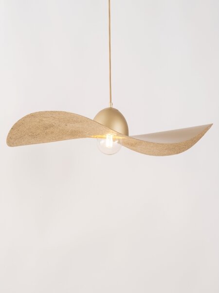 Luster na lanku KAPELLO 1xE27/60W/230V pr. 76 cm zlatá