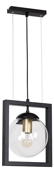 Klausen 111023 - Luster na lanku REY 1xE27/7W/230V čierna