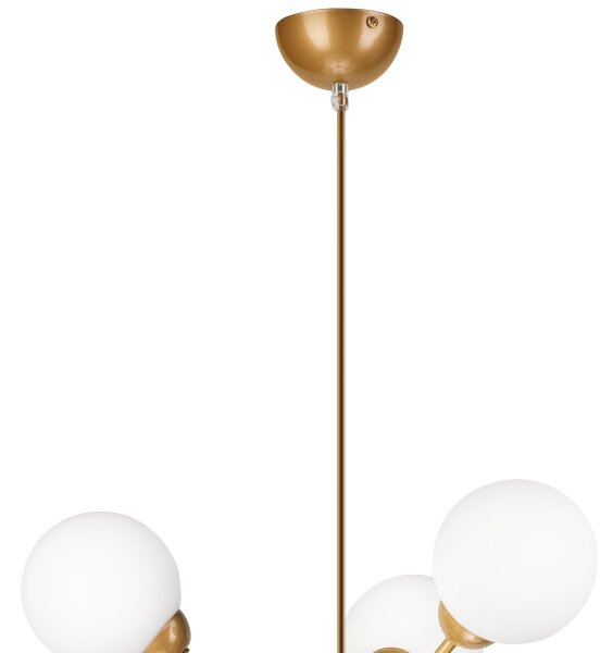 Luster na tyči RUBBY BALL 6xG9/5W/230V zlatá