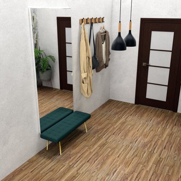 Luster na lanku NOAK WOOD 2xE27/15W/230V čierna/buk