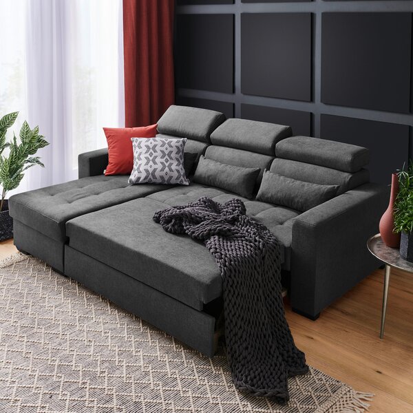 ROHOVÁ SEDAČKA, textil, grafitová Carryhome - Sedačky, Online Only