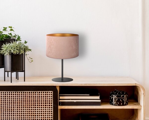 Duolla - Stolná lampa ROLLER 1xE14/15W/230V pr. 20 cm béžová/zlatá