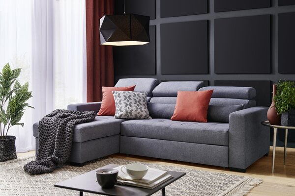 ROHOVÁ SEDAČKA, textil, modrá Carryhome - Sedačky, Online Only