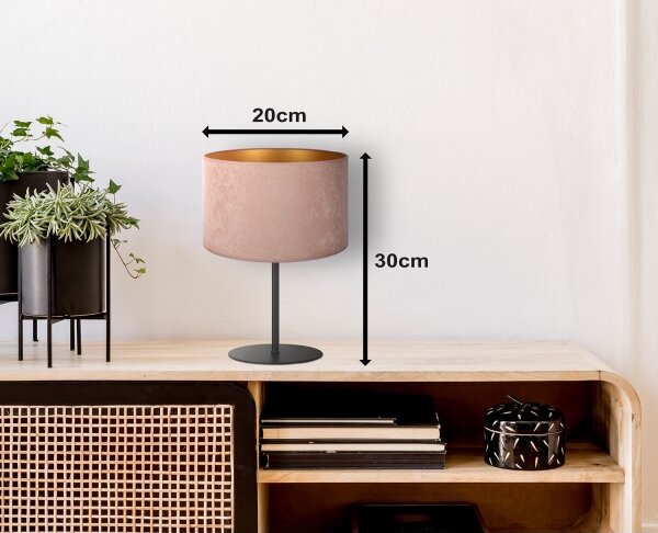 Duolla - Stolná lampa ROLLER 1xE14/15W/230V pr. 20 cm béžová/zlatá