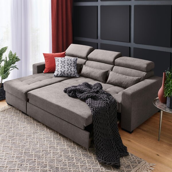 ROHOVÁ SEDAČKA, textil, sivohnedá Carryhome - Sedačky, Online Only