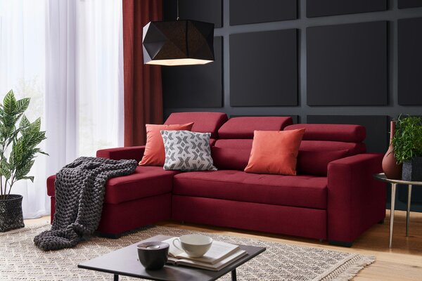 ROHOVÁ SEDAČKA, textil, červená Carryhome - Sedačky, Online Only