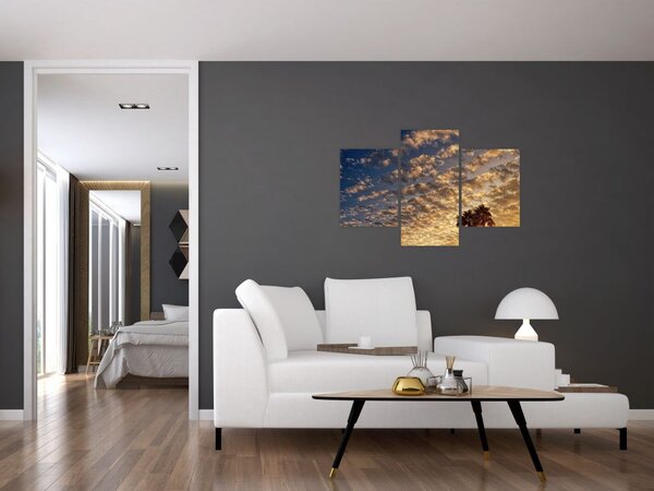 Obraz - Palmy medzi mrakmi (90x60 cm)