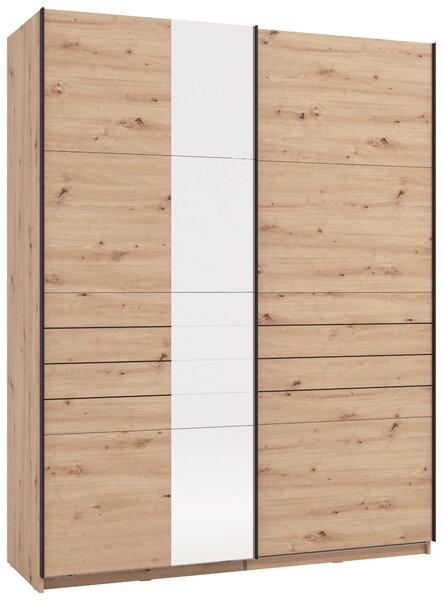 ŠAT. SKRIŇA S POSUV. DVERAMI, dub artisan, 145,5/217,5/60 cm Xora - Skrine