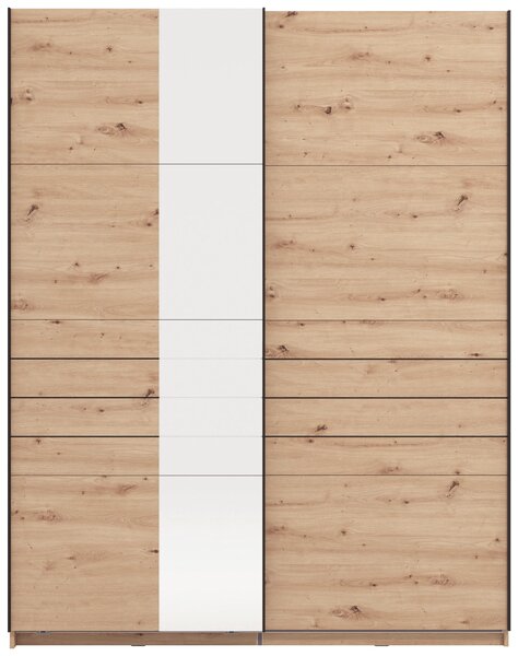 ŠAT. SKRIŇA S POSUV. DVERAMI, dub artisan, 145,5/217,5/60 cm Xora - Skrine