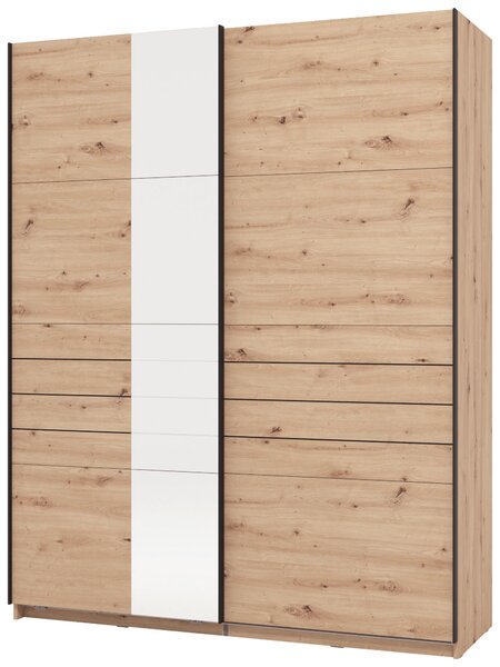 ŠAT. SKRIŇA S POSUV. DVERAMI, dub artisan, 145,5/217,5/60 cm Xora - Skrine