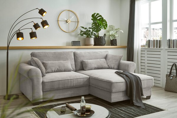 ROHOVÁ SEDAČKA, textil, sivá MID.YOU - Sedačky, Online Only