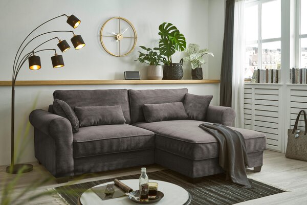 ROHOVÁ SEDAČKA, textil, mokka MID.YOU - Sedačky, Online Only