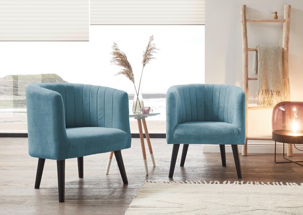 KOKTAILOVÉ KRESLO, textil, modrá Livetastic - Kreslá, Online Only