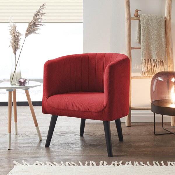KOKTAILOVÉ KRESLO, textil, červená Livetastic - Kreslá, Online Only