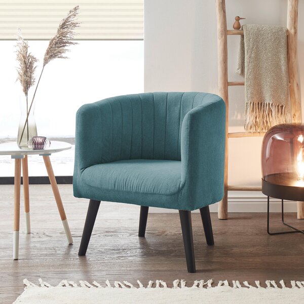 KOKTAILOVÉ KRESLO, textil, tyrkysová Livetastic - Kreslá, Online Only