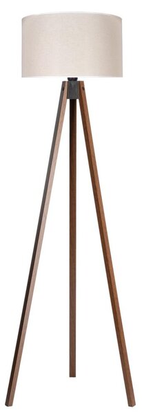 Duolla - Stojacia lampa 1xE27/60W/230V pr. 44 cm krémová/wenge