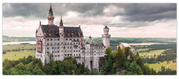 Obraz - Zámok na skalách (120x50 cm)