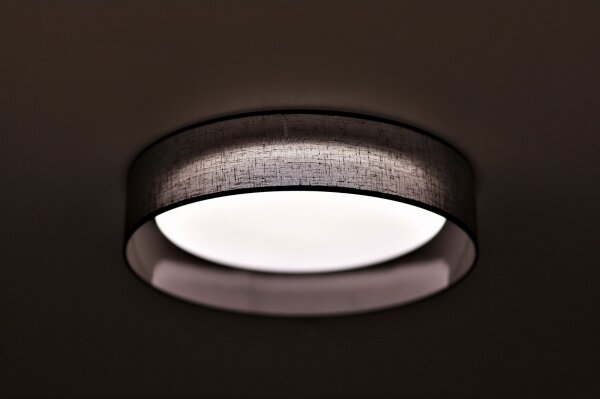 Duolla - LED Stropné svietidlo ROLLER LED/24W/230V pr. 45 cm antracit