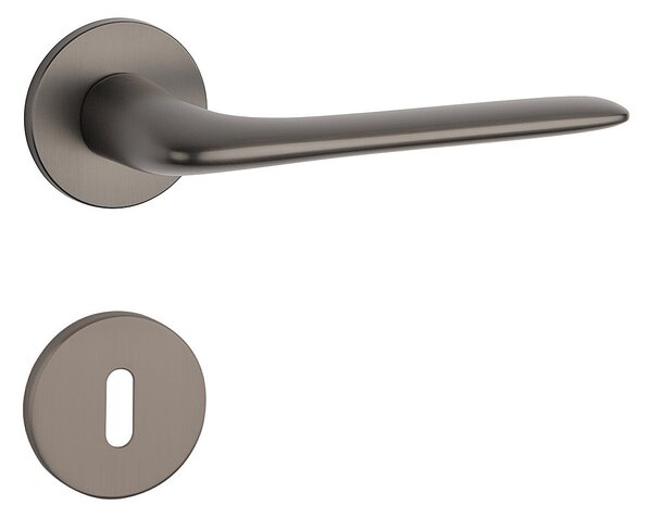 Dverové kovanie MP - AS - VIOLA - R 5S (T - Titan), kľučka-kľučka, WC kľúč, MP Titan