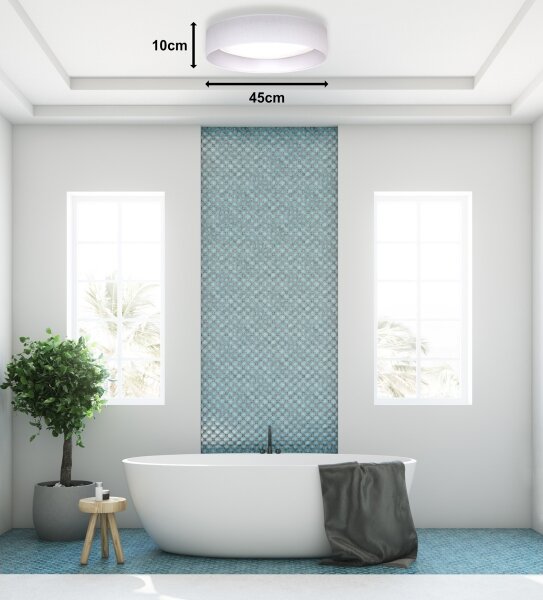 Duolla - LED Stropné svietidlo ROLLER LED/24W/230V pr. 45 cm biela