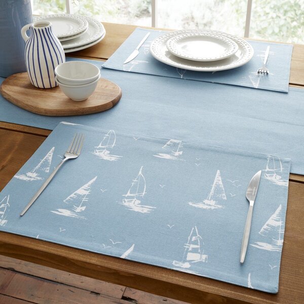 Bavlnené prestieranie 4 ks 30x46 cm Salcombe Boats – Catherine Lansfield
