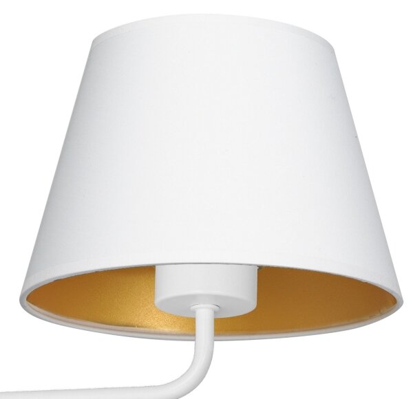 Nástenná lampa ARDEN 1xE27/60W/230V biela/zlatá