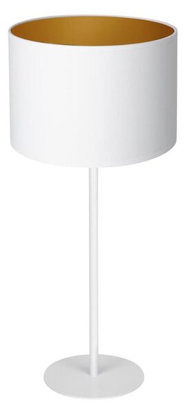 Stolná lampa ARDEN 1xE27/60W/230V pr. 25 cm biela/zlatá