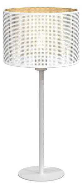 Stolná lampa LOFT SHADE 1xE27/60W/230V pr. 25 cm biela/zlatá