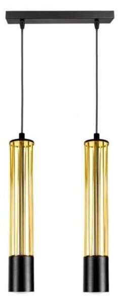 Luster na lanku PRESCOT 2xGU10/40W/230V zlatá