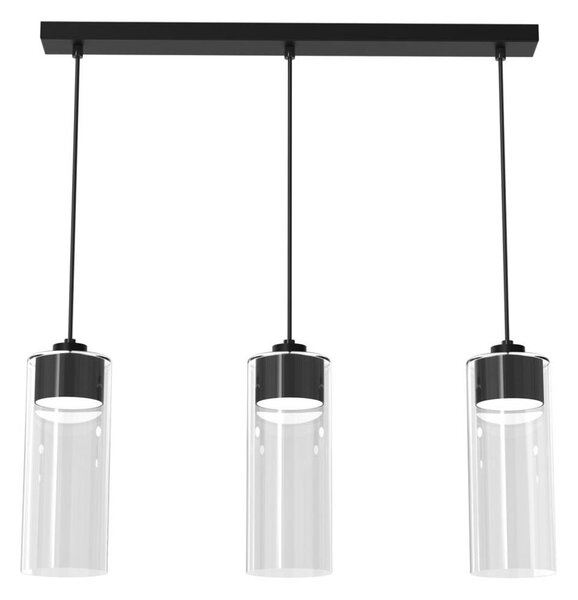 Luster na lanku CLARISSA 3xGX53/12W/230V čierna