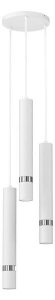 Luster na lanku JOKER 3xGU10/8W/230V biela/lesklý chróm