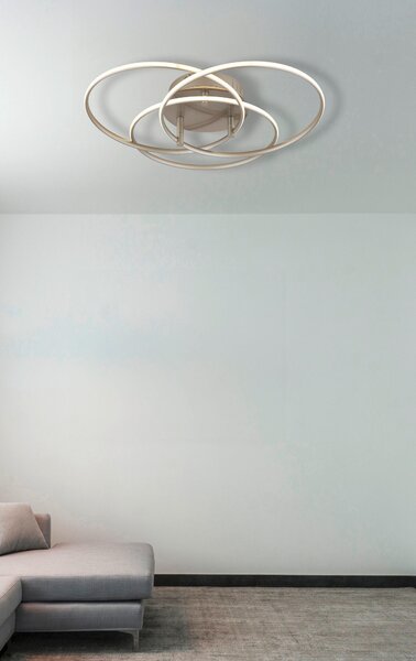 STROPNÉ LED SVIETIDLO, 45,6/9,4 cm Globo - Online Only bytové doplnky, Online Only