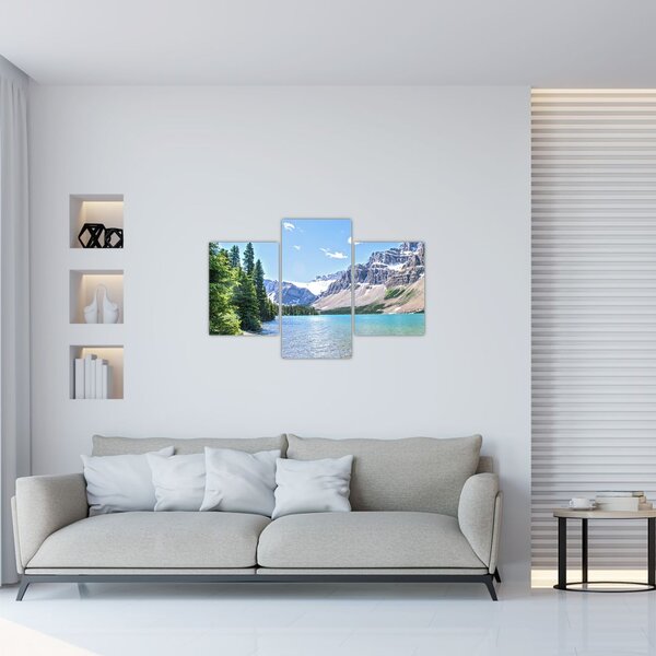 Obraz Alpského jazera (90x60 cm)