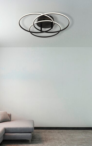 STROPNÉ LED SVIETIDLO, 45,6/9,4 cm Globo - Online Only bytové doplnky, Online Only