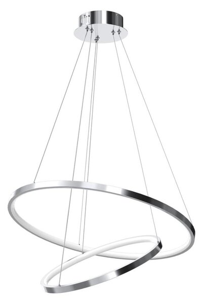 LED Luster na lanku ROTONDA LED/51W/230V lesklý chróm