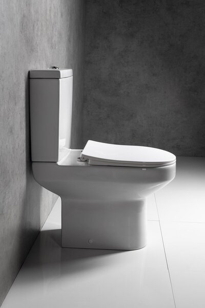 Aqualine Aqualine, VERMET WC kombi mísa, spodný/zadný odpad, biela, VR038