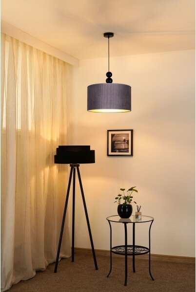 Duolla - Luster na lanku LYON 1xE27/15W/230V pr. 40 cm šedá