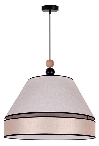 Duolla - Luster na lanku AVIGNON 1xE27/15W/230V pr. 50 cm béžová