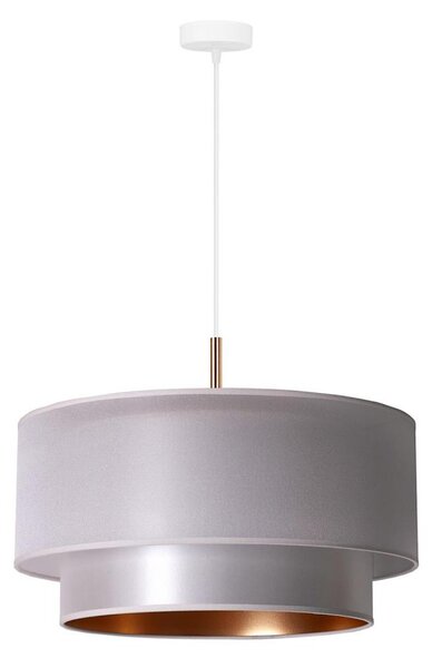Duolla - Luster na lanku NANTES 1xE27/15W/230V pr. 45 cm strieborná/medená