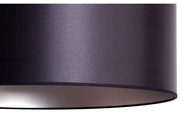 Duolla - Luster na lanku CANNES 1xE27/15W/230V pr. 45 cm čierna/strieborná