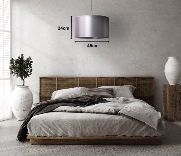 Duolla - Luster na lanku CANNES 1xE27/15W/230V pr. 45 cm strieborná