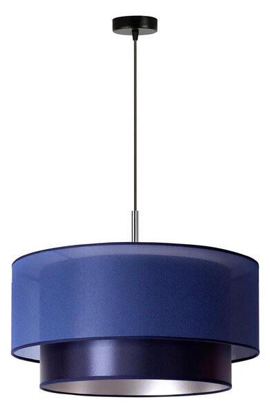 Duolla - Luster na lanku NANTES 1xE27/15W/230V pr. 45 cm modrá/strieborná